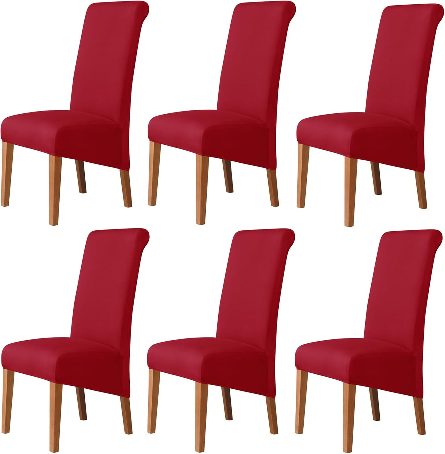 iEventStar Oversized Extra Large Size Christmas Chair Cover Red High Back Chair Covers Chair Protectors Seat Slipcovers for for All Seasons