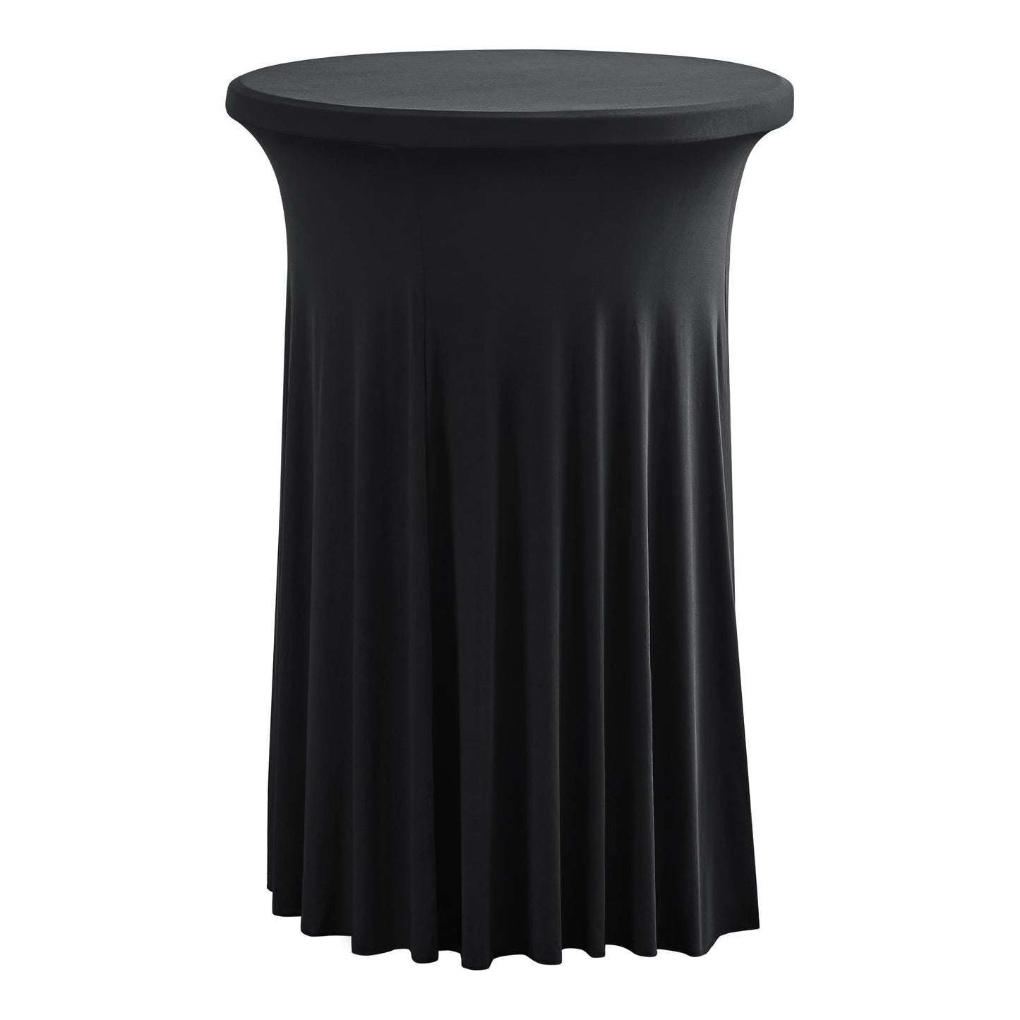 iEventStar 24" Xmas Highboy Cocktail Round Stretch Spandex Table Cover Christmas Table Skirt High Top Tablecloth Hunter Green