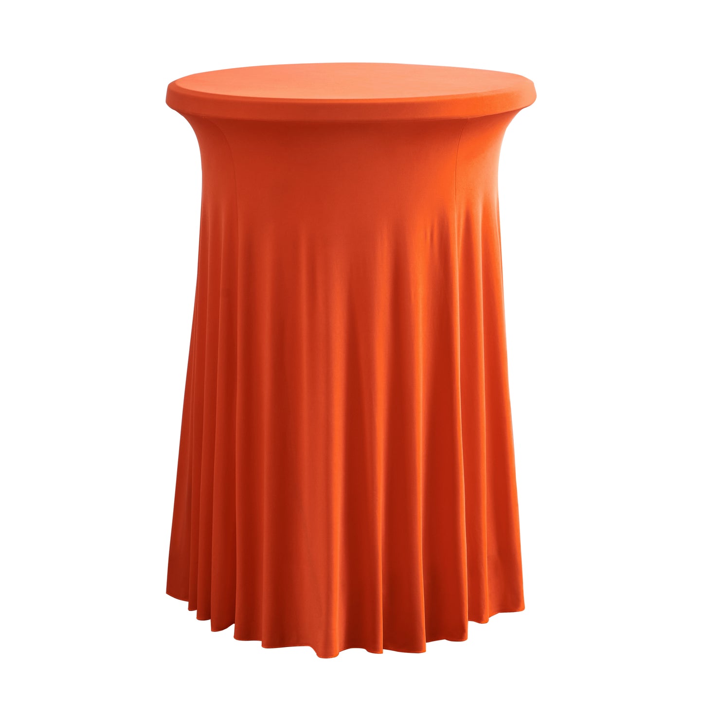 iEventStar 24" Xmas Highboy Cocktail Round Stretch Spandex Table Cover Christmas Table Skirt High Top Tablecloth Hunter Green