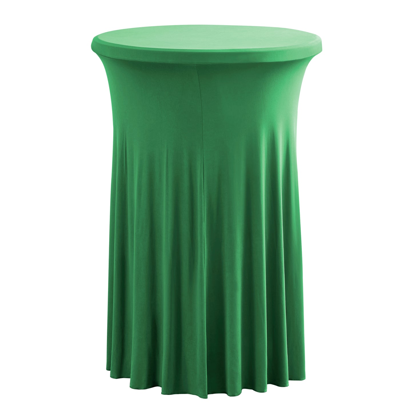 iEventStar 24" Xmas Highboy Cocktail Round Stretch Spandex Table Cover Christmas Table Skirt High Top Tablecloth Hunter Green