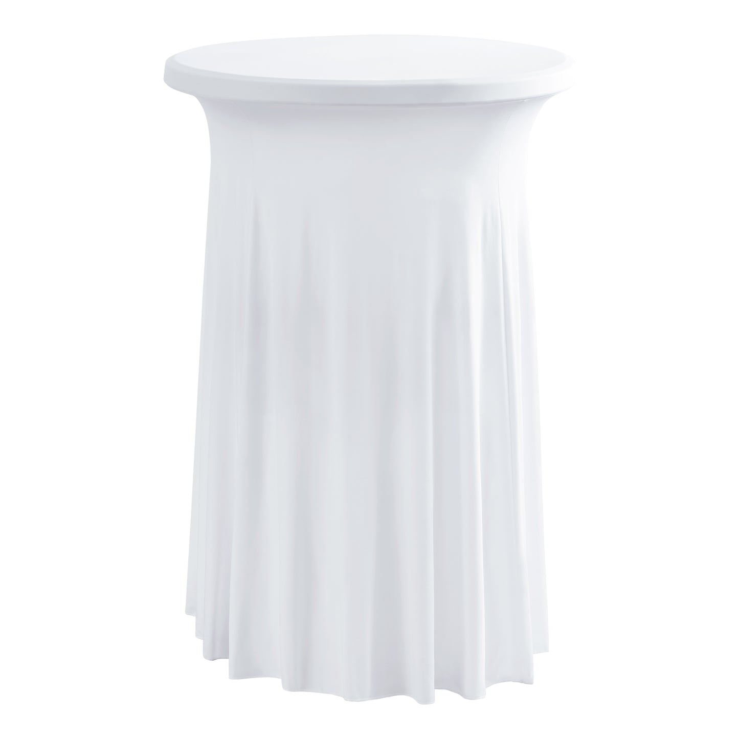 iEventStar 24" Xmas Highboy Cocktail Round Stretch Spandex Table Cover Christmas Table Skirt High Top Tablecloth Hunter Green