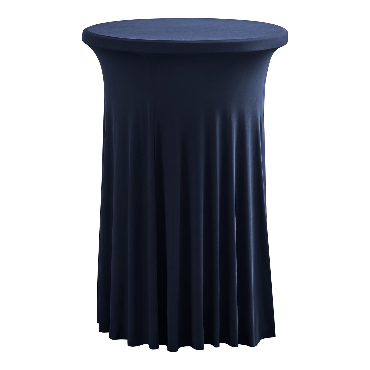 iEventStar 24" Xmas Highboy Cocktail Round Stretch Spandex Table Cover Christmas Table Skirt High Top Tablecloth Hunter Green