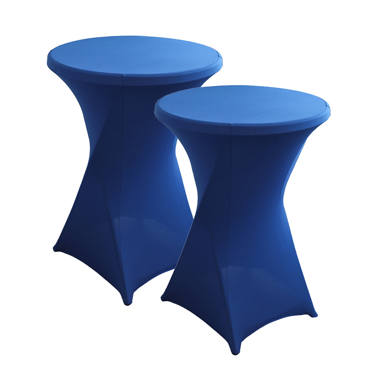 iEventStar 2 Packs 32" Highboy Fall Cocktail Table Cover Round Stretch Spandex Fitted High Top Square Corners Tablecloth Orange