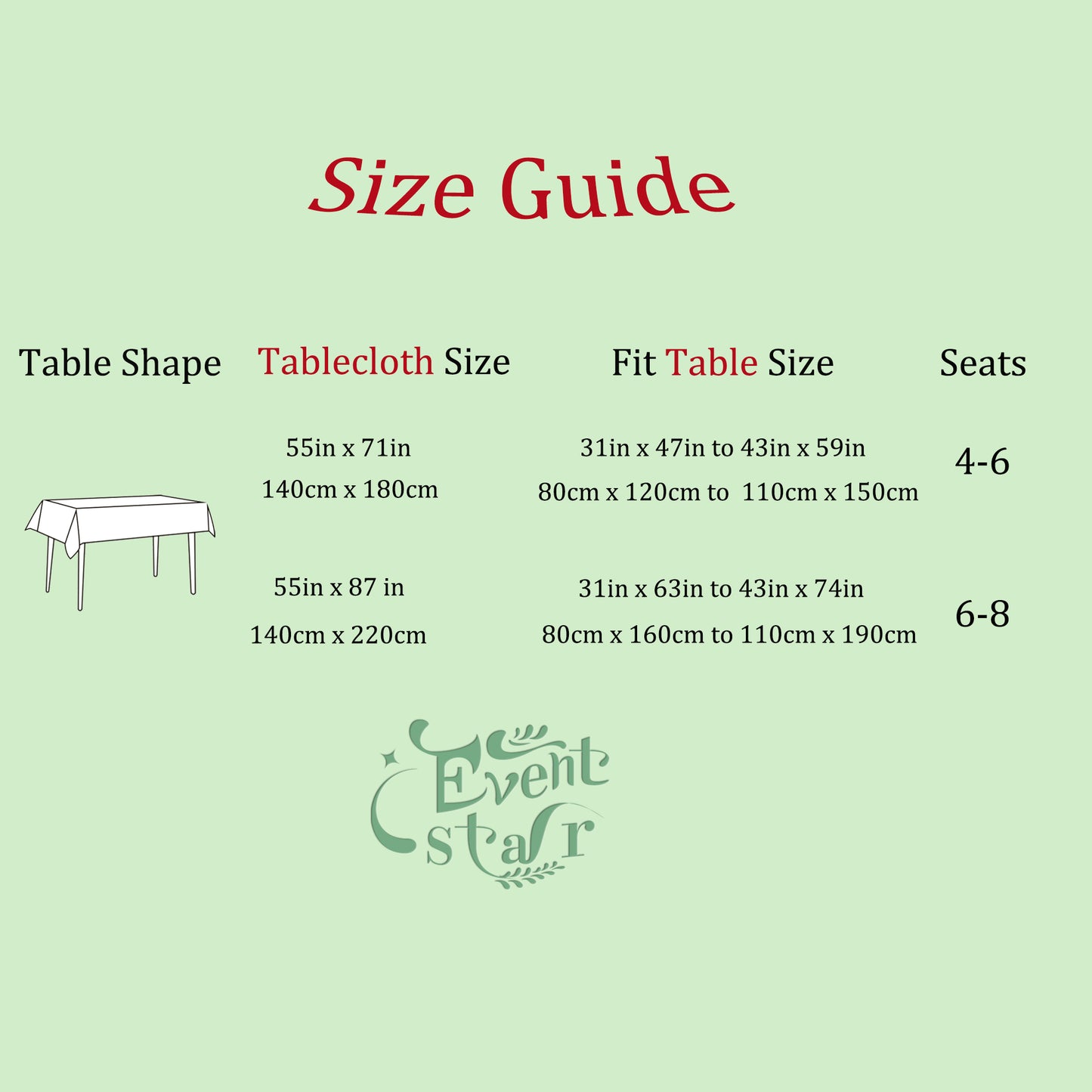 iEventStar Christmas Tablecloth Table Cloths Red Plaid Checkered Green Xmas Winter Holiday Dining Table Decoration