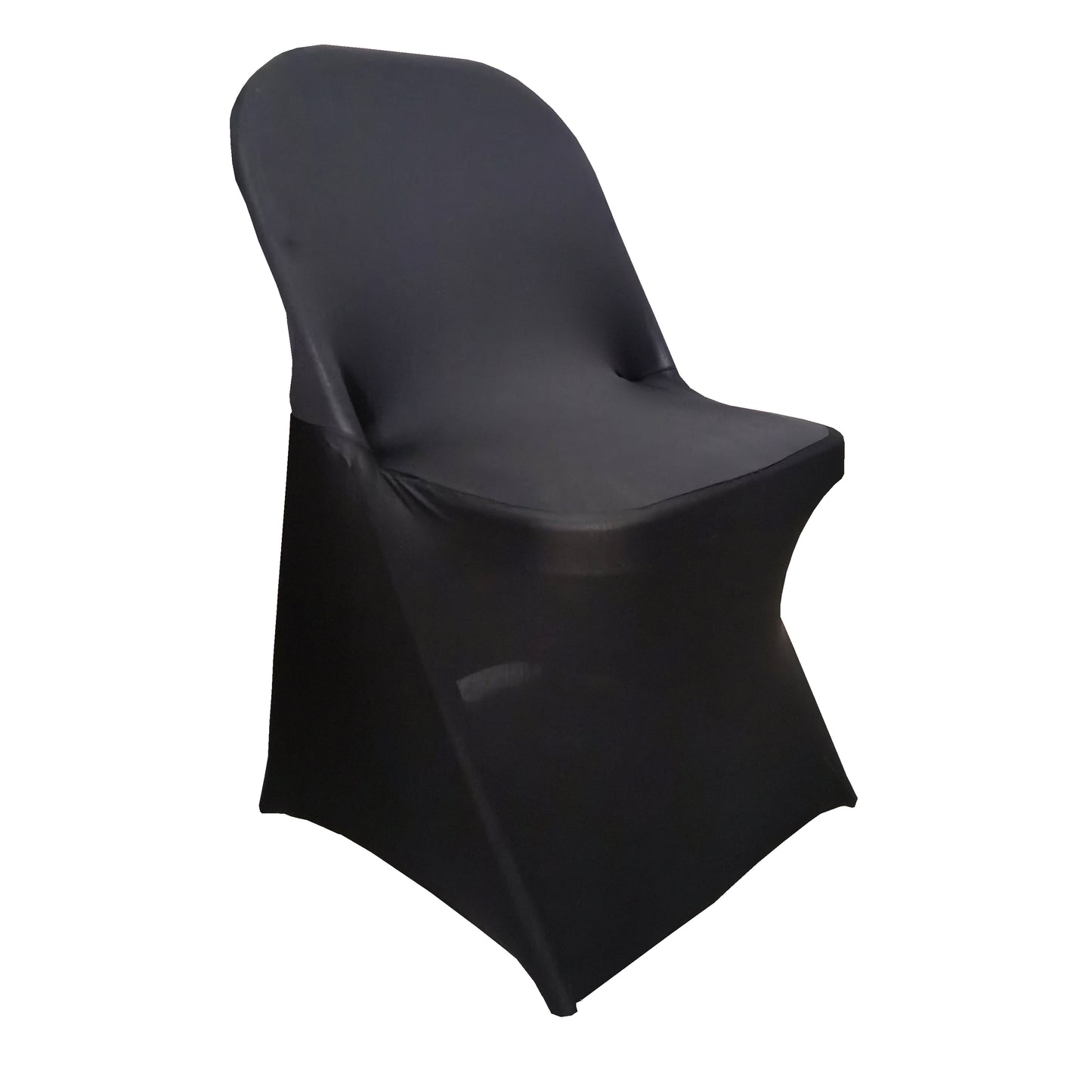 iEventStar Spandex Folding Chair Cover Covers Stretch Chair Protectors for Wedding Party Events Black