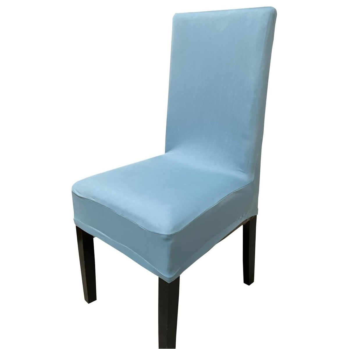 iEventStar Spandex Stretch Washable Dining Room Chair Cover Light Blue Protector Seat Slipcovers