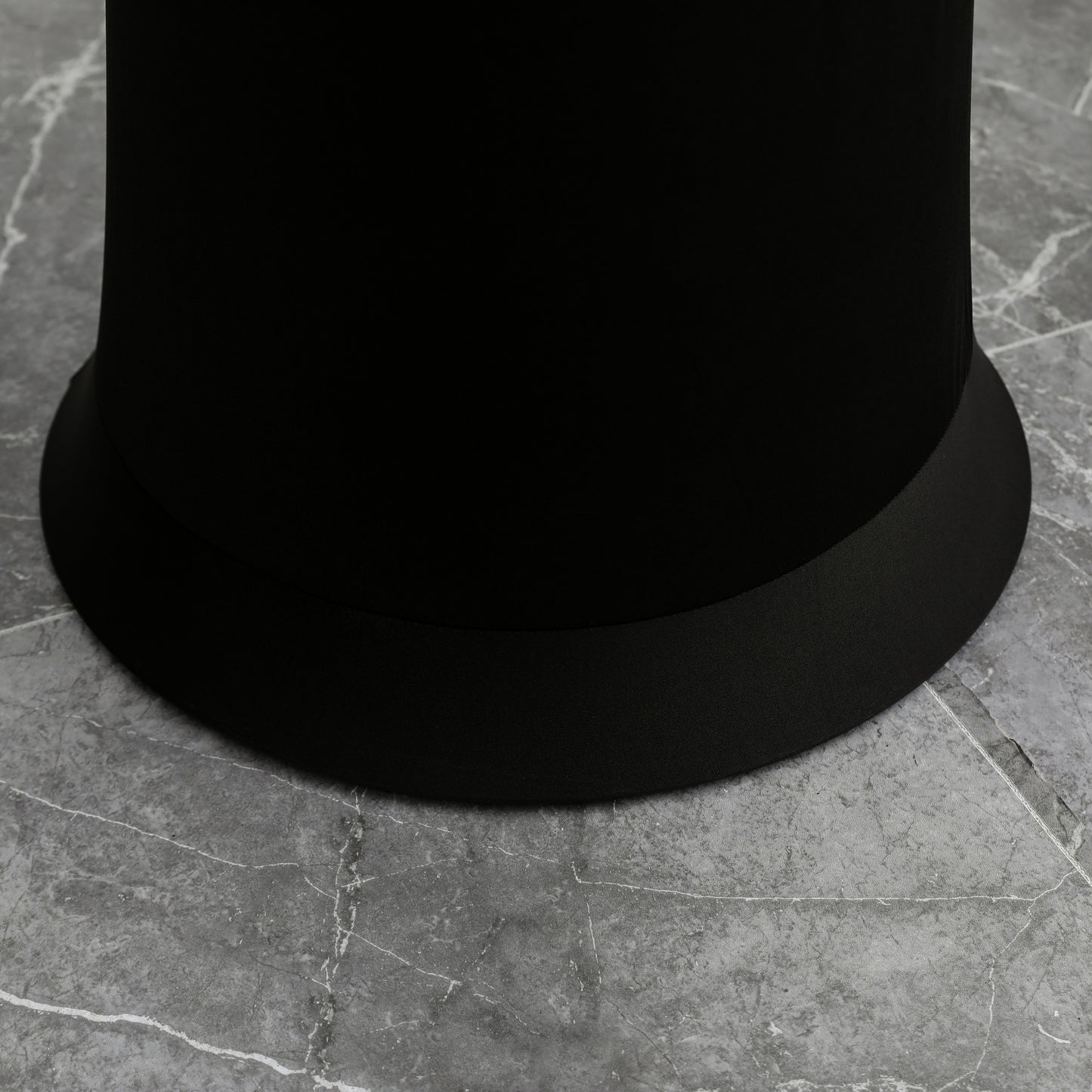 iEventStar 2 Pcs 24"x43" Fitted Stretch Cocktail Table Cover Xmas Red Highboy High Top Round Bottom Cocktail Tablecloth for Party Pub Banquet Bistro Black