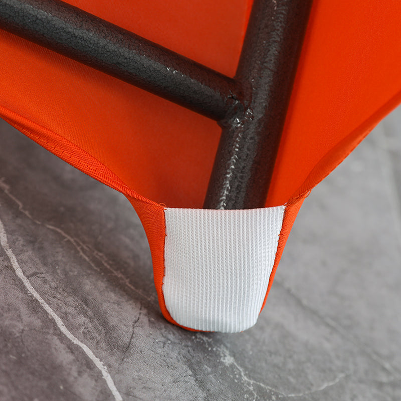 iEventStar 2 Packs 32" Highboy Fall Cocktail Table Cover Round Stretch Spandex Fitted High Top Square Corners Tablecloth Orange