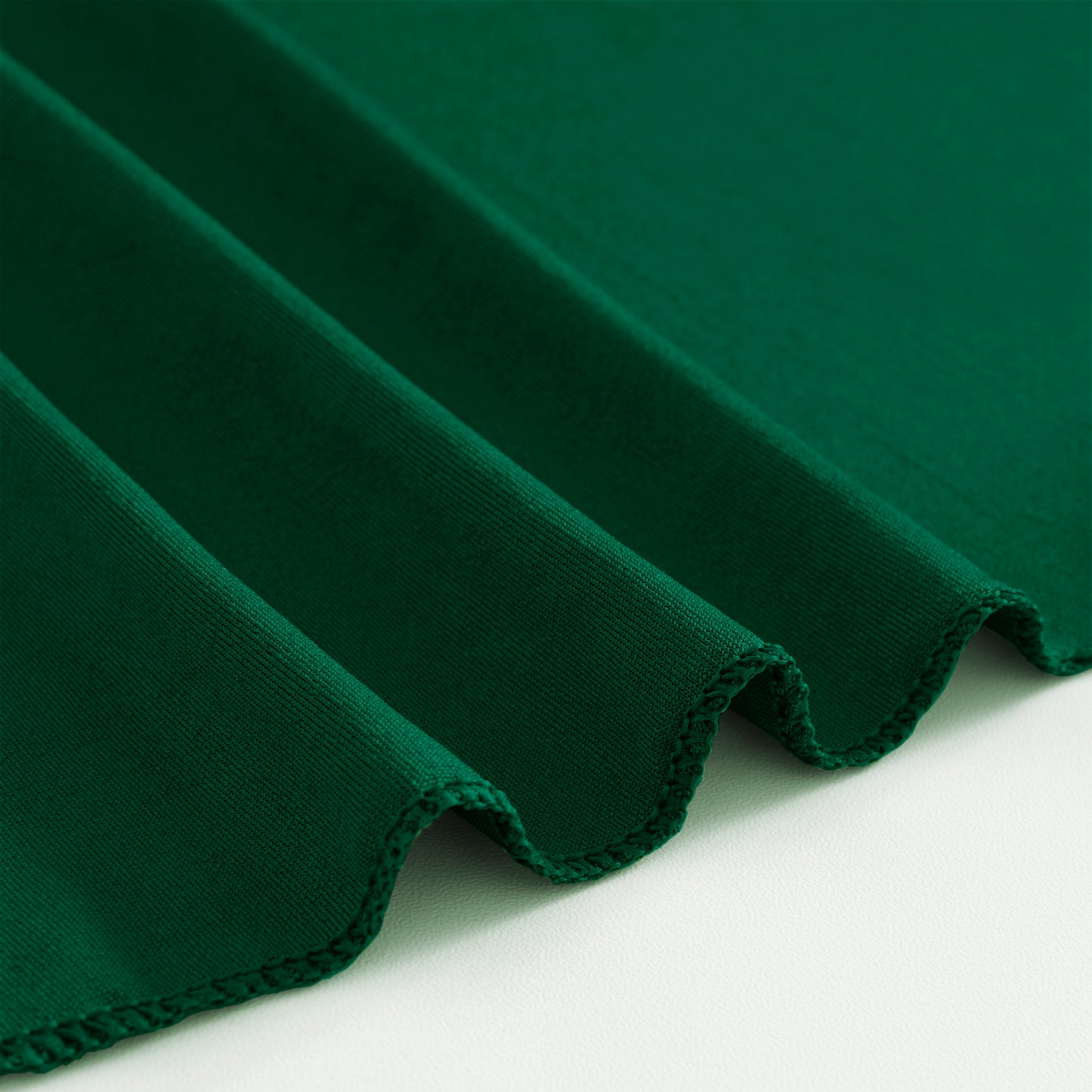 iEventStar 24" Xmas Highboy Cocktail Round Stretch Spandex Table Cover Christmas Table Skirt High Top Tablecloth Hunter Green