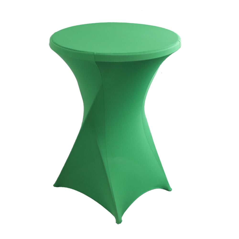 iEventStar 24 inches Xmas Highboy Cocktail Stretch Spandex Fitted Table Cover Christmas High Top Bar Square Corners Tablecloth Fuchsia