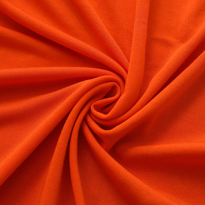 iEventStar 2 Packs 32" Highboy Fall Cocktail Table Cover Round Stretch Spandex Fitted High Top Square Corners Tablecloth Orange