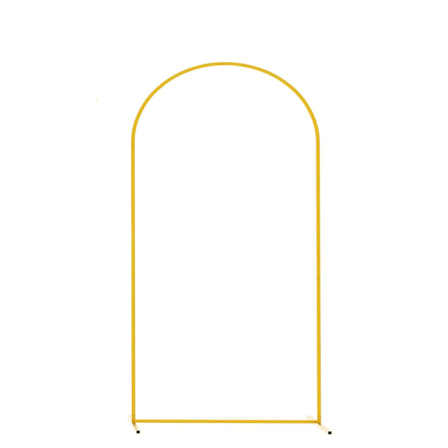 iEventStar Arch Backdrop Stand Gold Metal Wedding Arch Frame Balloon Arch Stand for Wedding Birthday Party Decoration