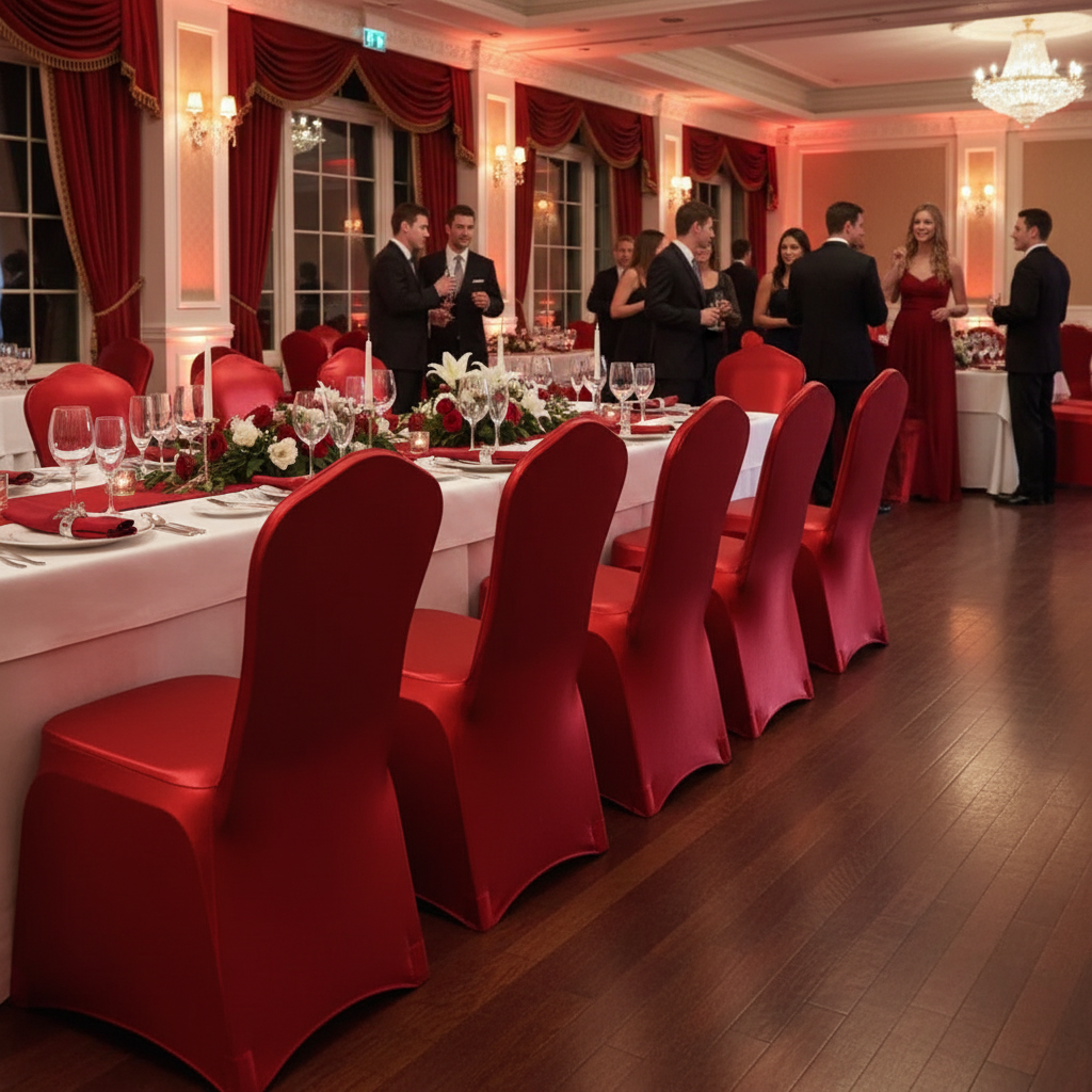 iEventStar Stretch Chair Cover Chair Slipcover Chair Decoration for Wedding Banquet Party (Shiny Gold)