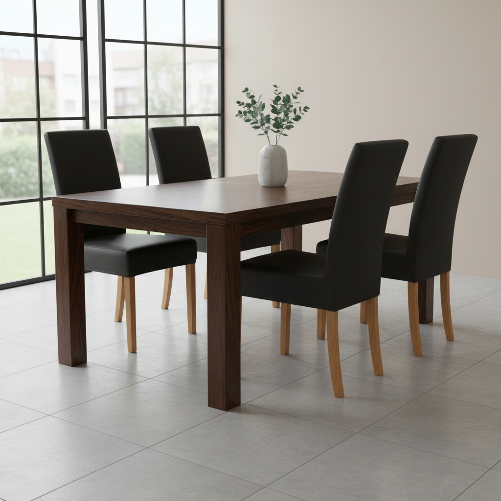 iEventStar PU Faux Leather Waterproof Stretch Dining Chair Cover Chair Protector Slipcovers Covers