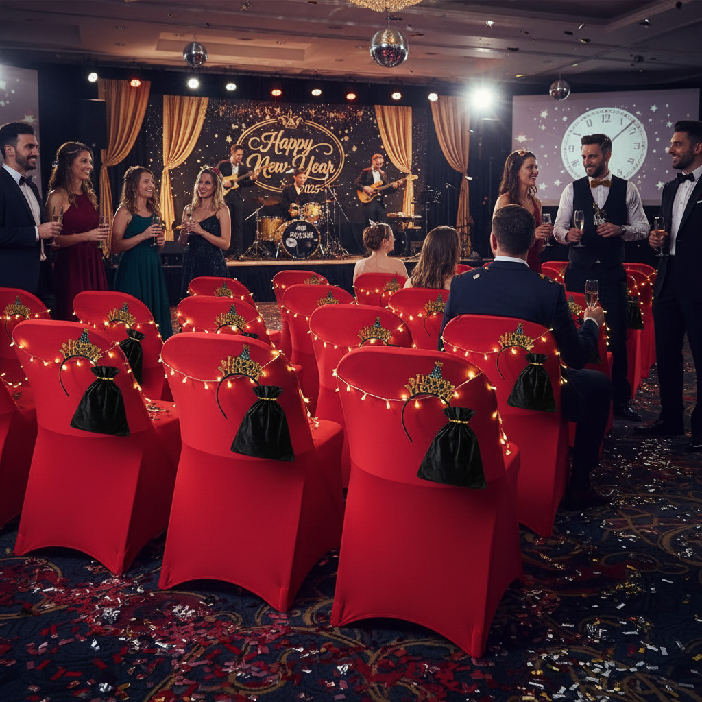 iEventStar Spandex Folding Chair Cover Covers Stretch Chair Protectors for Wedding Party Events Black