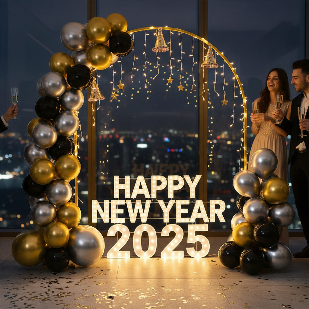 iEventStar Arch Backdrop Stand Gold Metal Wedding Arch Frame Balloon Arch Stand for Wedding Birthday Party Decoration