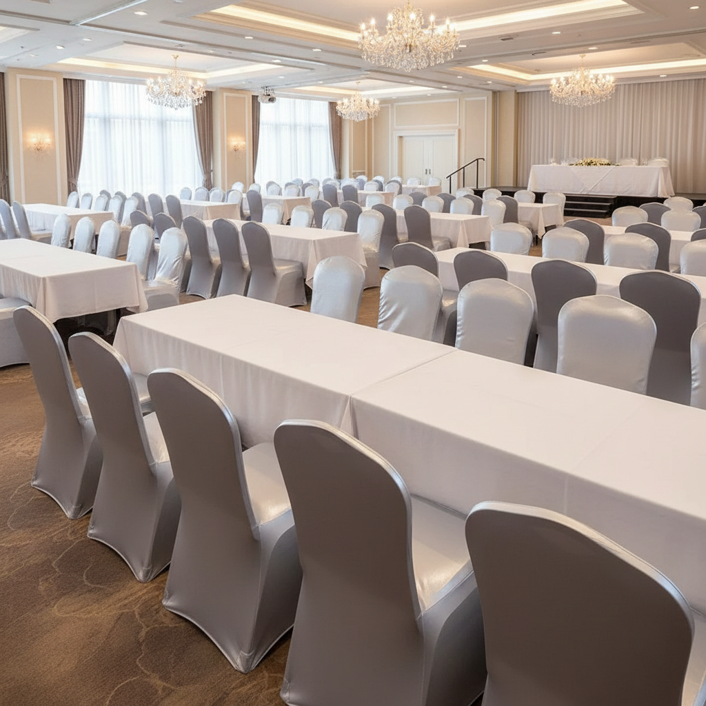 iEventStar Stretch Chair Cover Chair Slipcover Chair Decoration for Wedding Banquet Party (Shiny Gold)