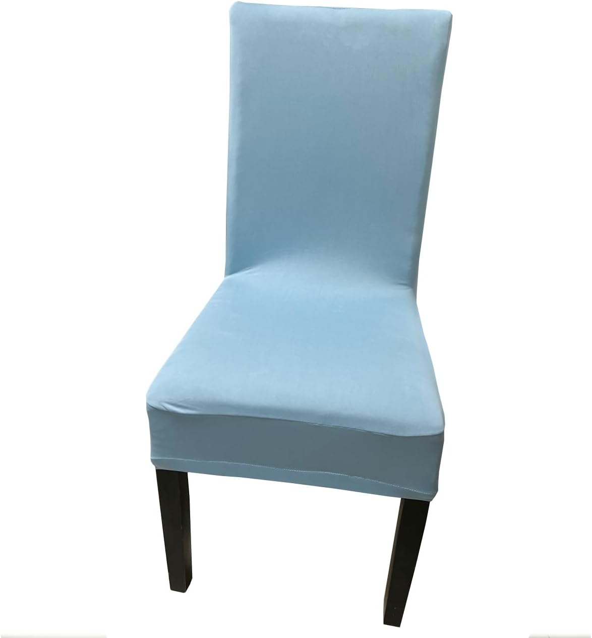 iEventStar Spandex Stretch Washable Dining Room Chair Cover Light Blue Protector Seat Slipcovers