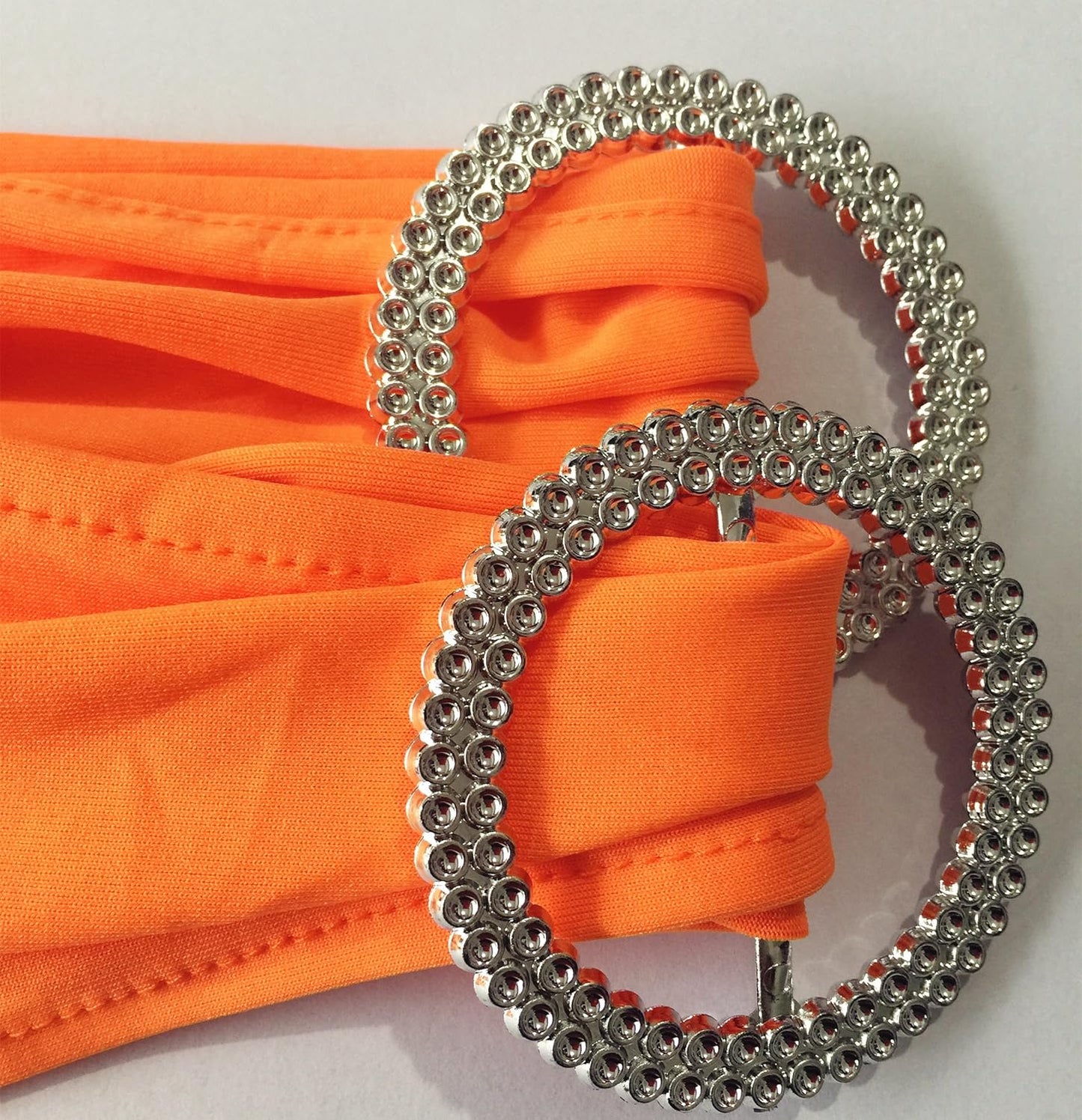 iEventStar 10PCS Red Chair Sashes Chair Bow Chair Decoration Spandex Stretch Band with Buckle Slider for Wedding Party Events