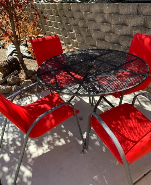 iEventStar Spandex Stretch Washable Dining Room Christmas Chair Cover Red Chairs Protector Seat Slipcovers for All Seasons