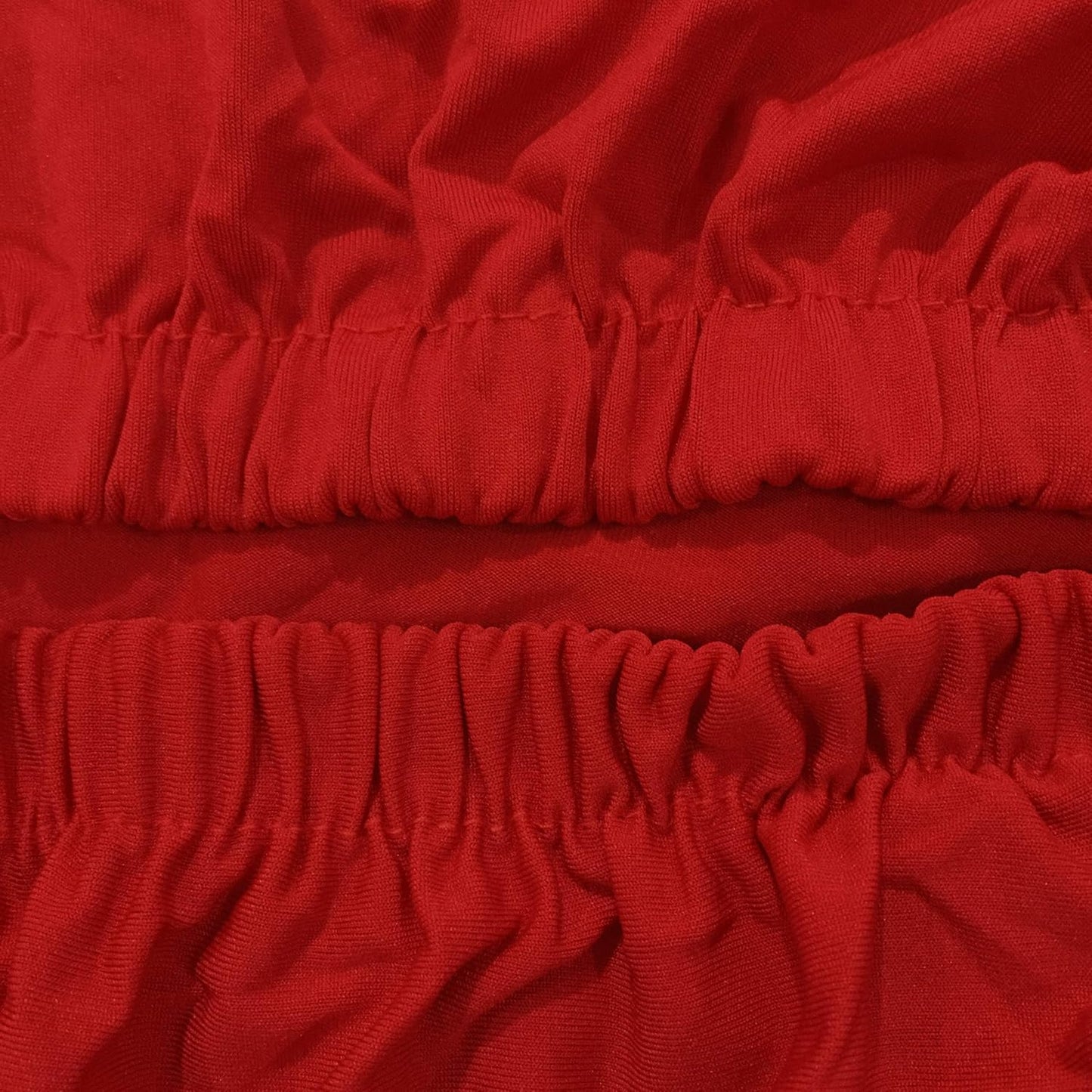 iEventStar Spandex Stretch Washable Dining Room Christmas Chair Cover Red Chairs Protector Seat Slipcovers for All Seasons