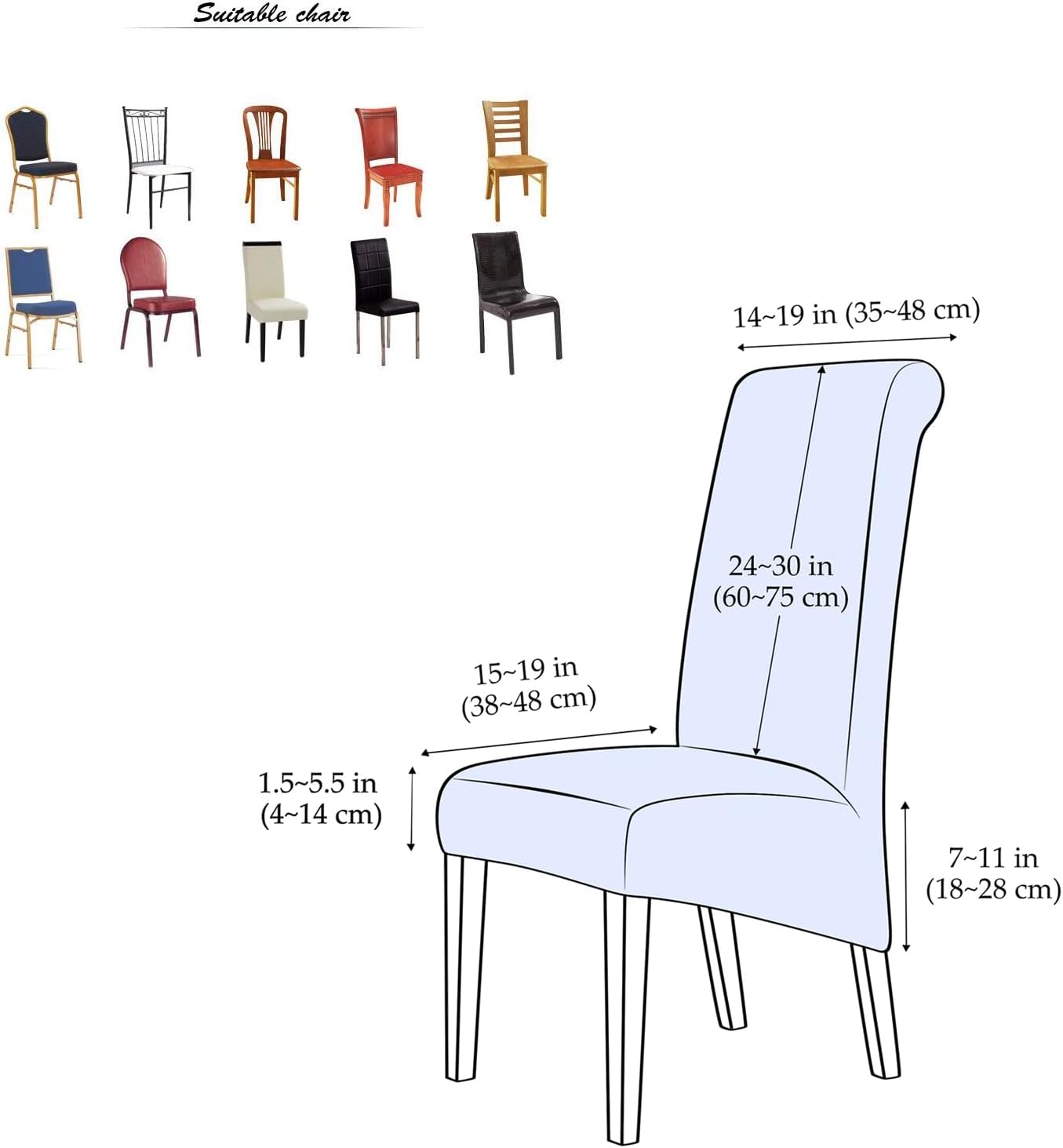 iEventStar Oversized Extra Large Size Christmas Chair Cover Red High Back Chair Covers Chair Protectors Seat Slipcovers for for All Seasons