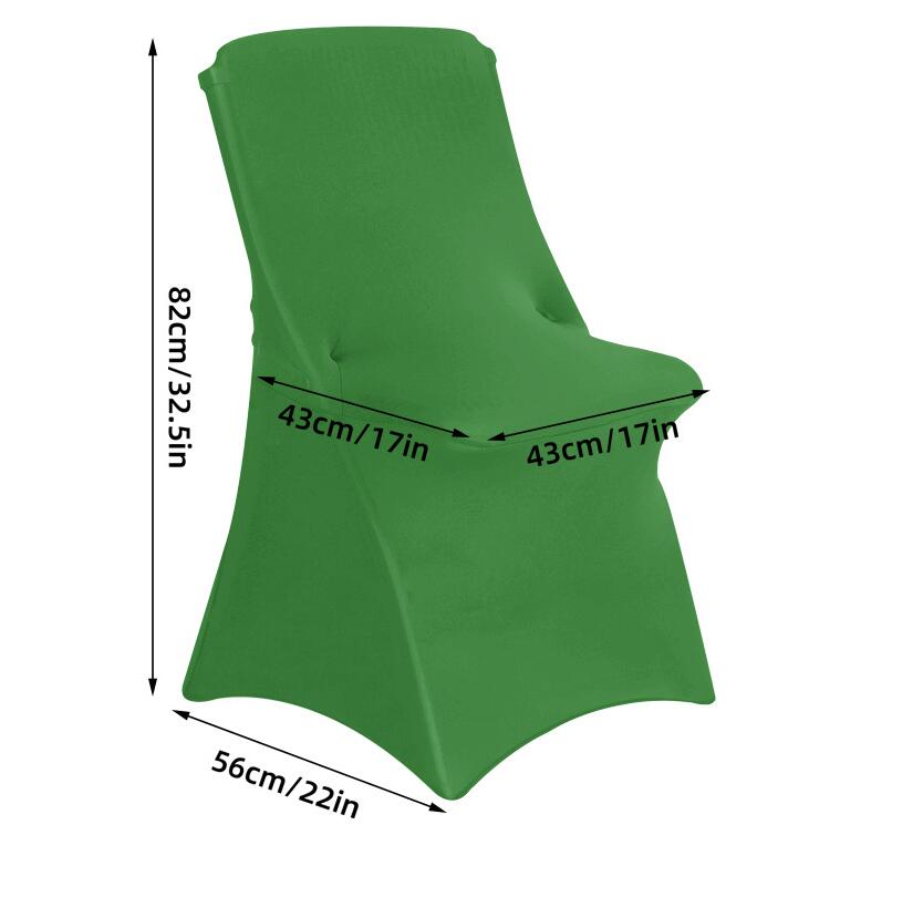 iEventStar Spandex Folding Chair Cover Covers Stretch Chair Protectors for Wedding Party Events Black